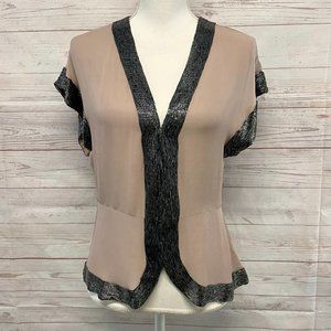 Parker Beaded Silk Blouse